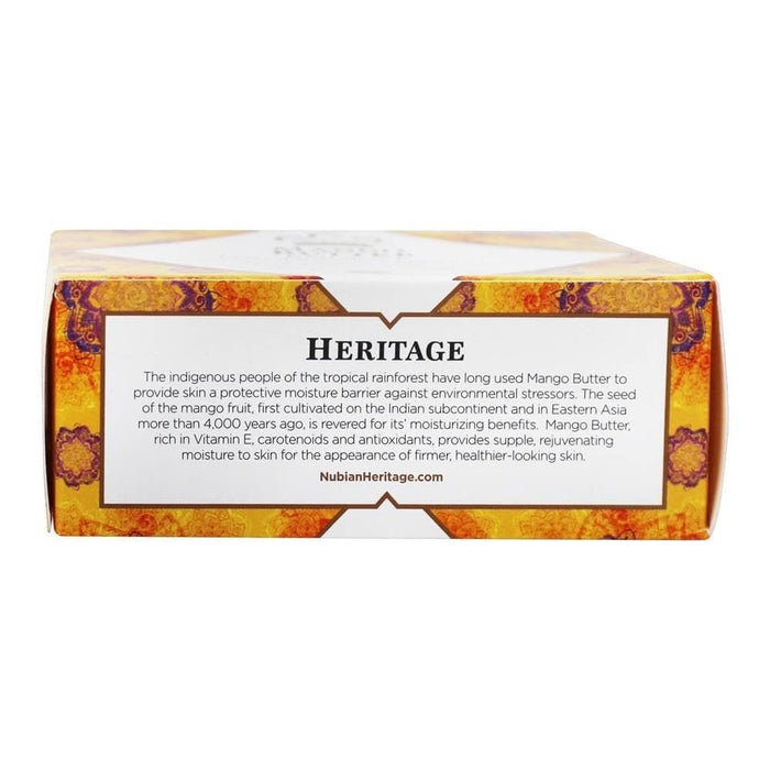 Nubian Heritage  Bar Soap Mango Butter  1 Each  5 Oz