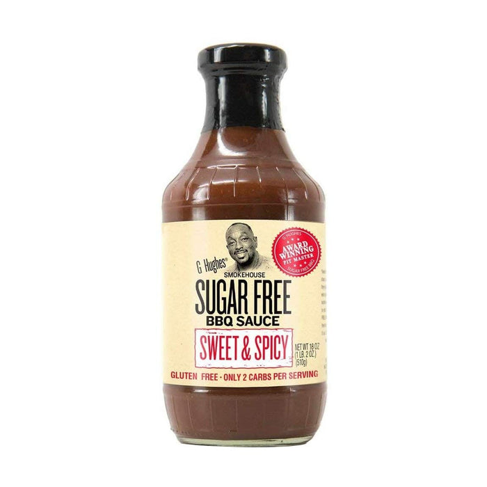 G Hughes Sugar Free BBQ Sauce Sweet And Spicy 18 oz