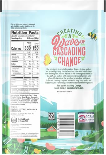 Cascadian Farm Granola Og2 Coconut Cashew 11 OZ