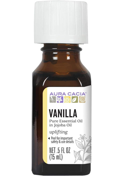 Aura Cacia  Vanilla In Jojoba Oil  1 Each  0.5 Oz