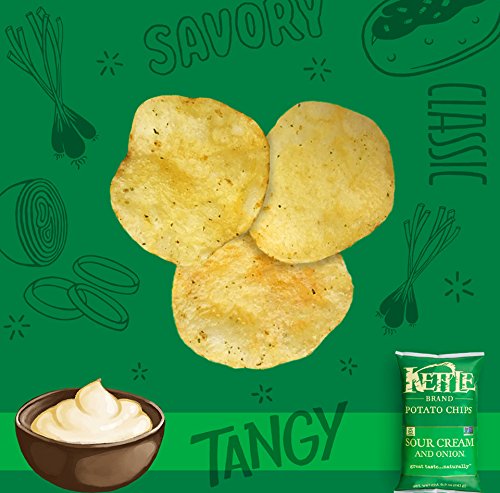 Kettle Brand  Potato Chips Sour Cream And Onion  5 Oz