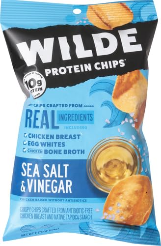 Wilde Brand  Thin And Crispy Chicken Chips Salt And Vinegar  2.25 Oz