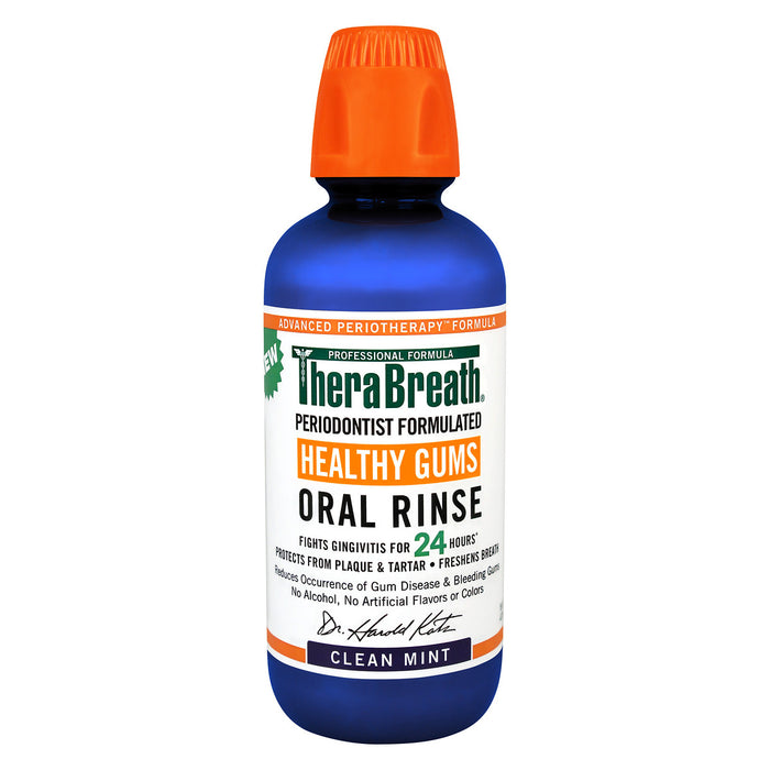 Therabreath  Healthy Gums Oral Rinse Clean Mint Bottle  1 Each  16 Oz