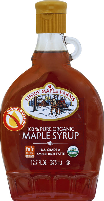 Shady Maple Farms  Pure Syrup Us Grade A Amber  12.7 Oz