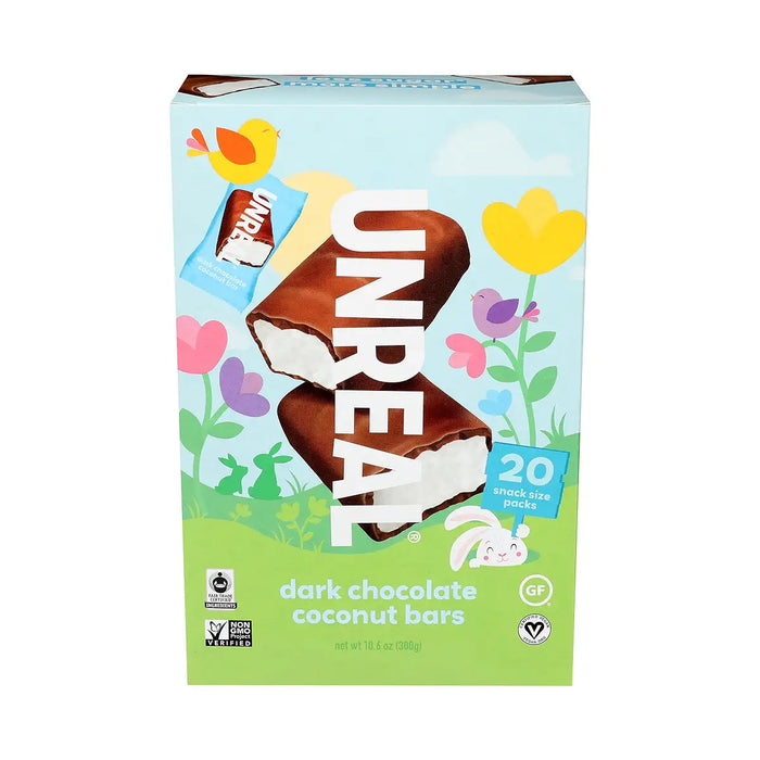 Unreal Dark Chocolate Easter Coconut Bars  10.6 OZ