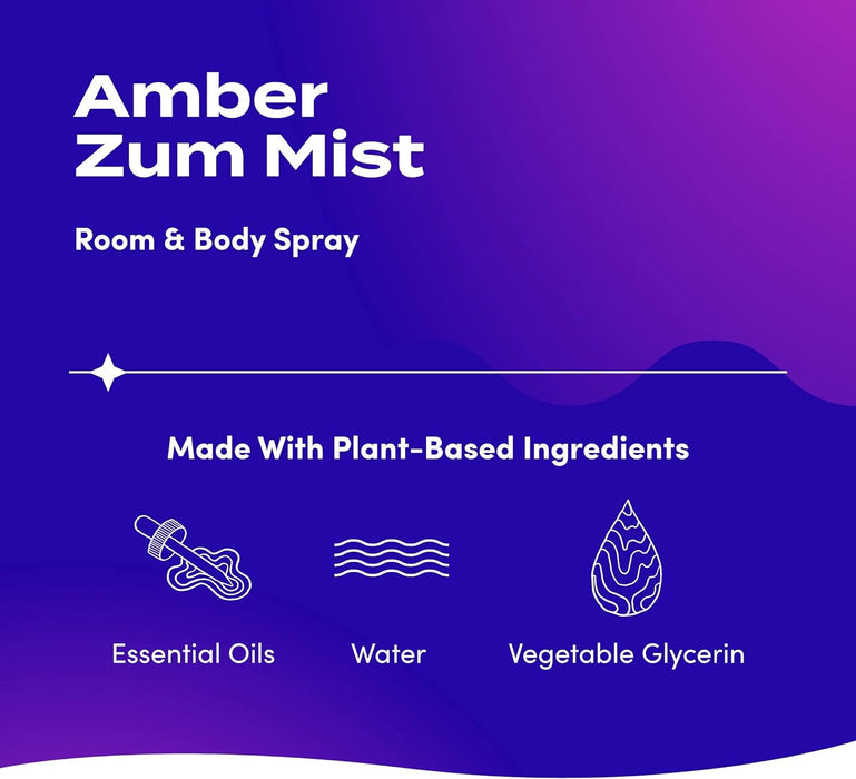 Zum Aromatherapy Essential Oil Spray Amber 4oz