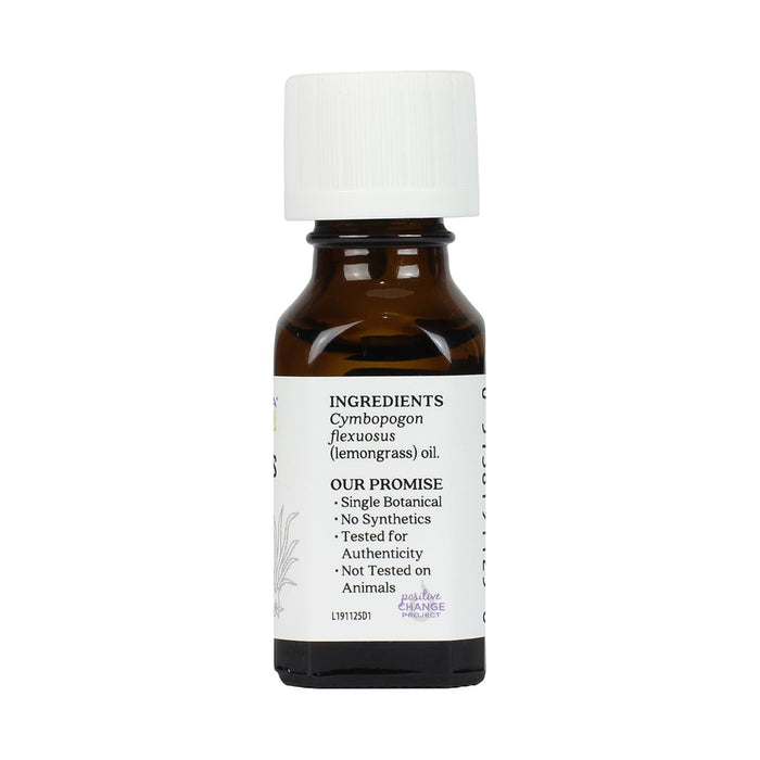 Aura Cacia  Pure Essential Oil Lemongrass  1 Each  0.5 Oz