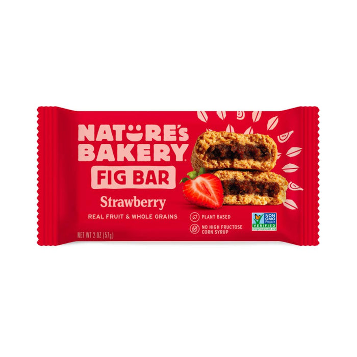 Nature'S Bakery  Stone Ground Whole Wheat Fig Bar Strawberry  6/2 Oz