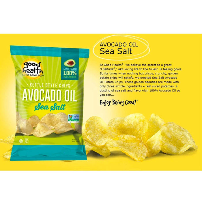 Good Health Natural Foods  Kettle Potato Chips Avocado Oil Sea Salt  5 Oz