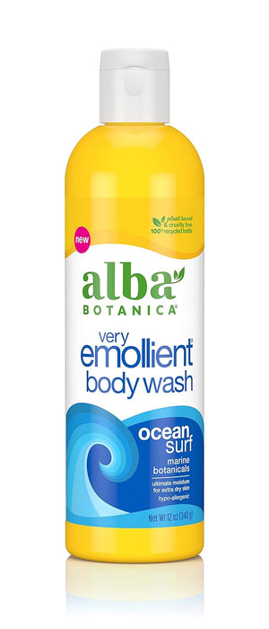 Alba Botanica Very Emollient Body Wash Ocean Surf Marine 1 Each 12 Oz