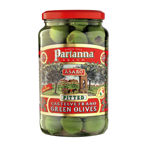 Partanna Pitted Castelvetrano Green Olives 9 oz