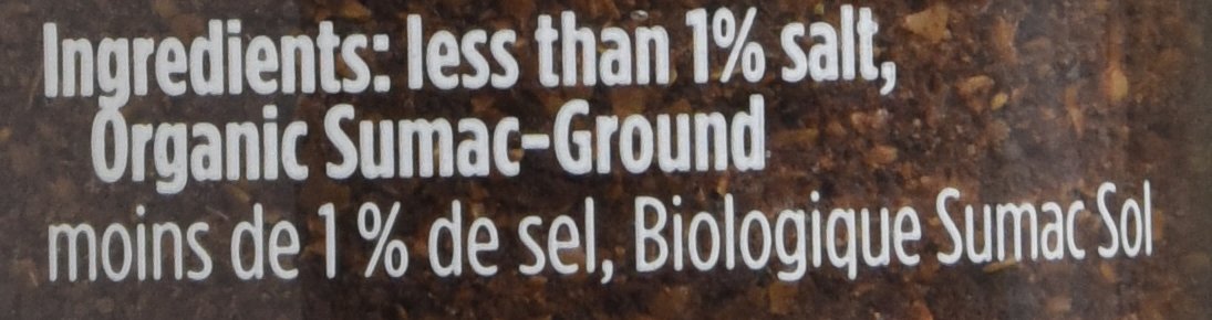 Spicely Organics  Organic Sumac  2 Oz