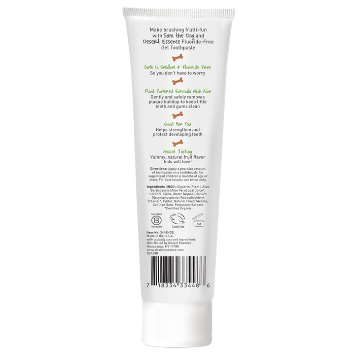 Desert Essence  Toothpaste Kids Tutti Frutti  1 Each  4.7 Oz