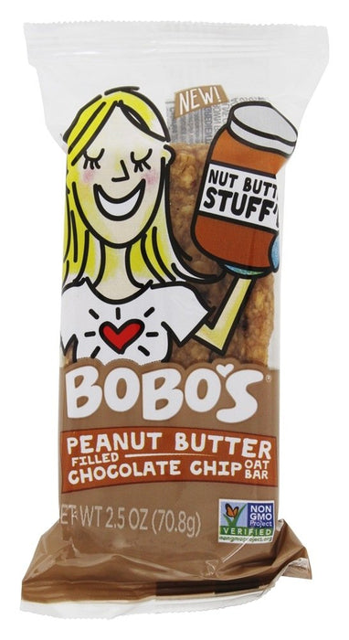 Bobo'S Oat Bars  Stuff'D Peanut Butter Filled Chocolate Chip Filled Oat Bar   2.5 Oz