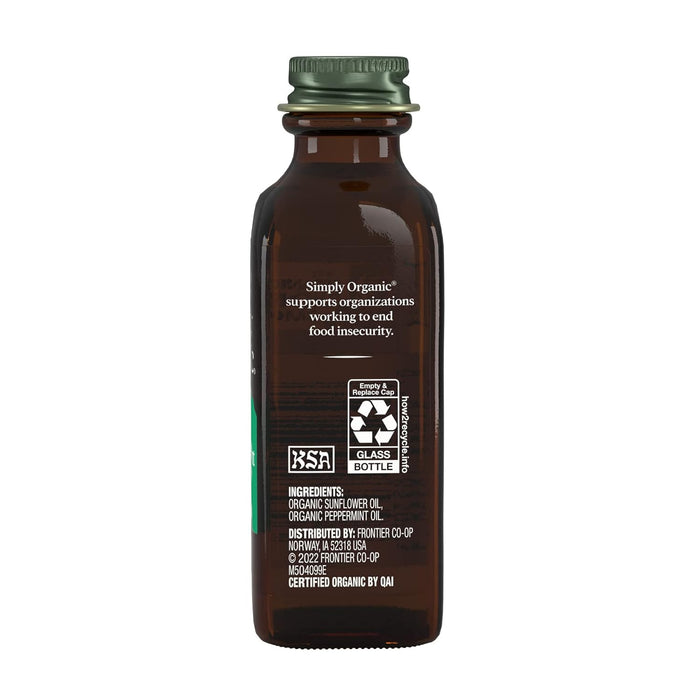 Simply Organic  Organic Peppermint Flavor   2 Fl Oz