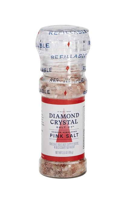 Diamond Crystal  Himalayan Pink Salt Refillable Grinder 3.5 OZ