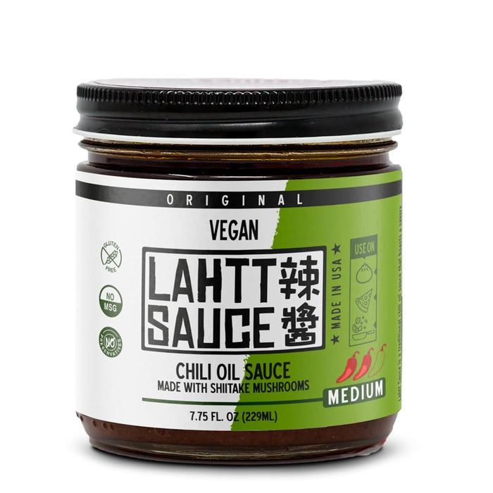 Lahtt Sauce Co Vegan All Purpose Chili Oil Sauce  Medium Heat 7.75 oz