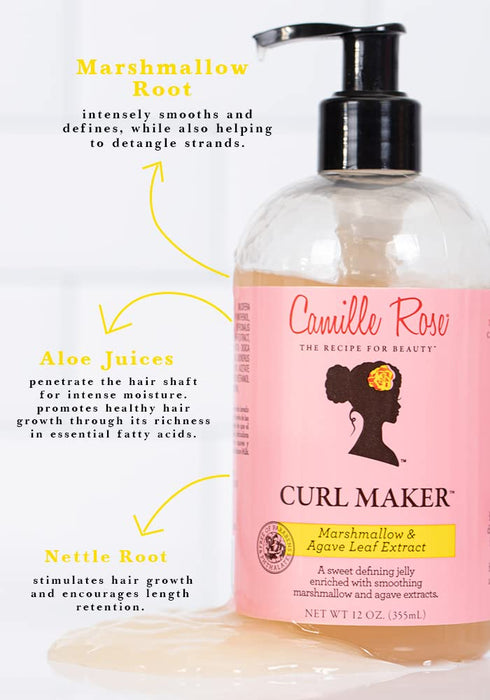 Camille Rose  Curl Maker Marshmallow & Agave Leaf Extract  1 Each  12 Oz