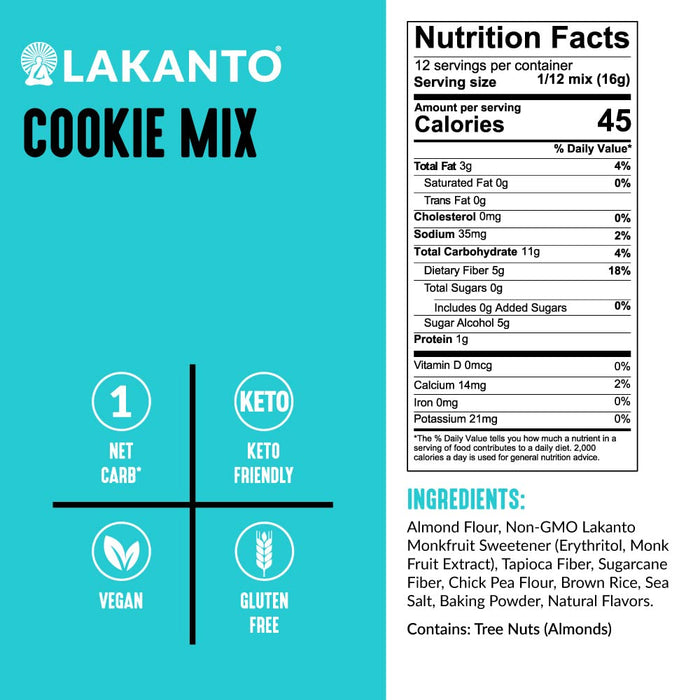 Lakanto  Cookie Mix Sugar   6.77 Oz