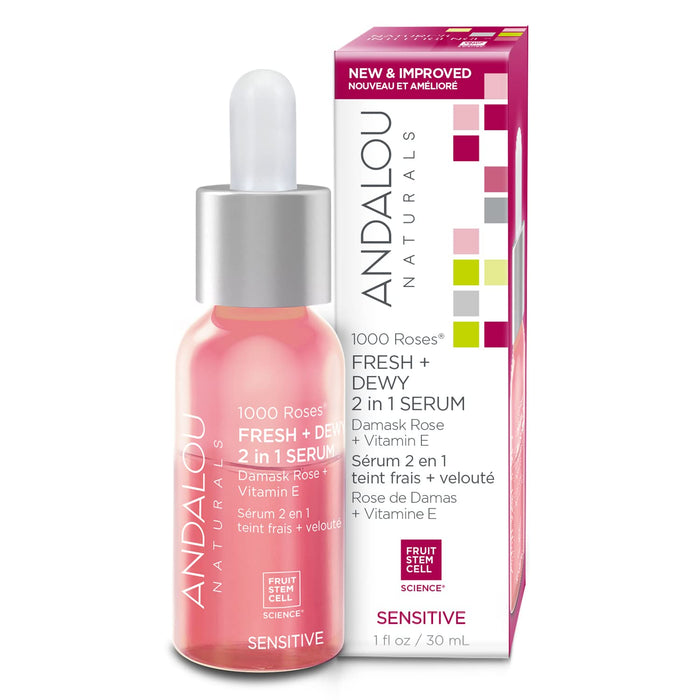 Andalou Naturals 1000 Roses 2 In 1 Face Serum 1 Each  1 Oz