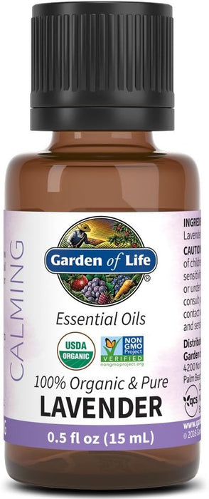 Garden Of Life  Organic Essential Oil Lavender  1 Each  0.5 Oz