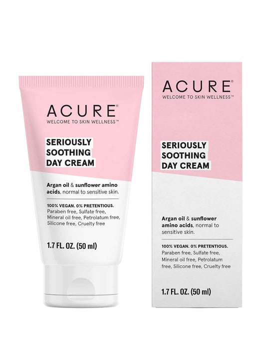 Acure  Seriously Soothing Day Cream  Sensitive Facial Cream 1.7 Oz