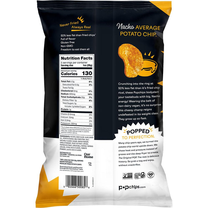 Popchips Nacho Popped Potato Chip 5 Oz