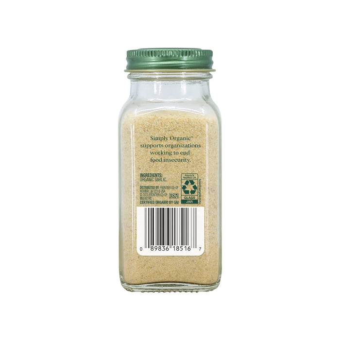 Simply Organic  Organic Garlic Salt  4.7 Oz