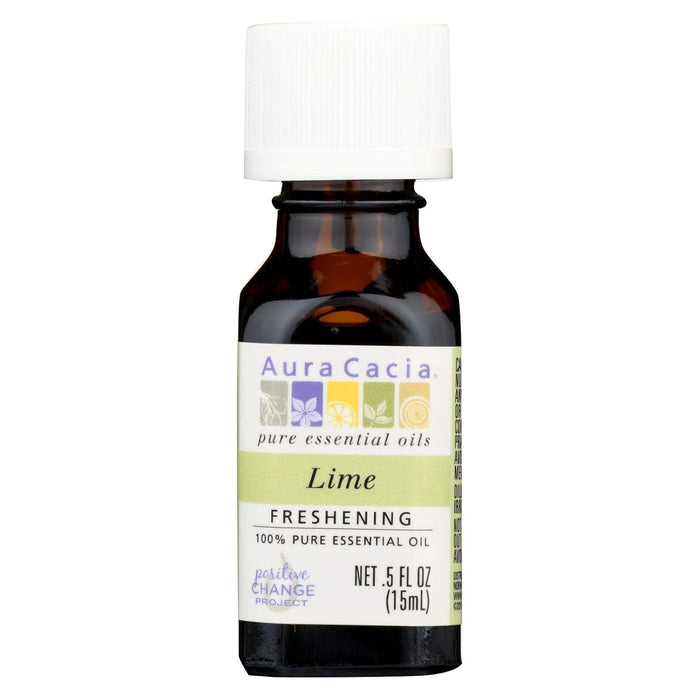 Aura Cacia  Pure Essential Oil Lime  1 Each  0.5 Oz