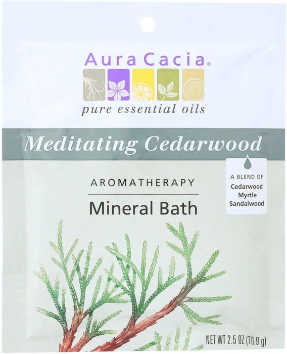 Aura Cacia  Aromatherapy Mineral Bath Meditation   2.5 Oz