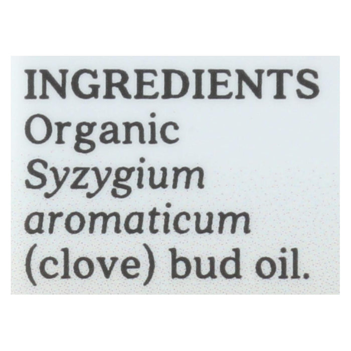 Aura Cacia  Organic Essential Oil Clove Bud  1 Each  0.25 Oz