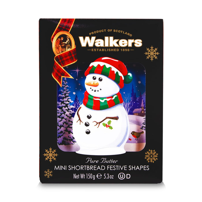 Walker’s Assorted Snowman Mini Shortbread Cookies 5.3 oz