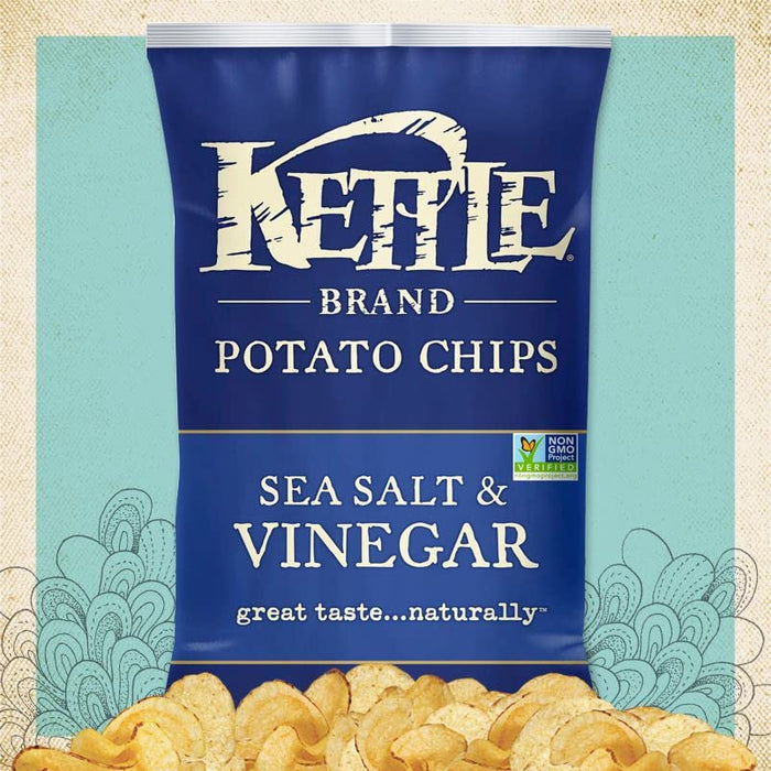 Kettle Brand  Sea Salt & Vinegar Potato Chips  5 Oz