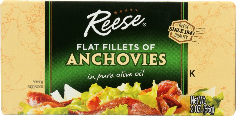 Reese's Anchovies Flat Fillets In Pure Olive Oil 2 oz