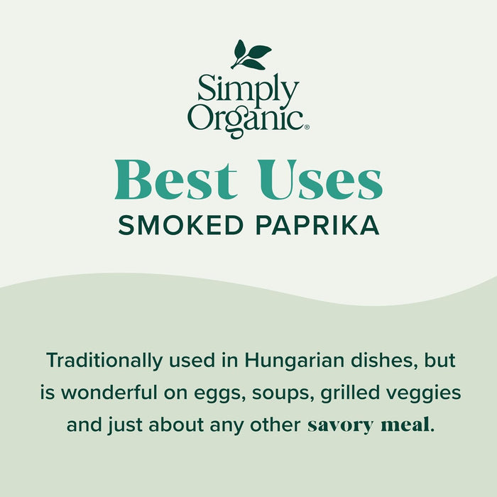 Simply Organic  Organic Smoked Paprika  2.72 Oz