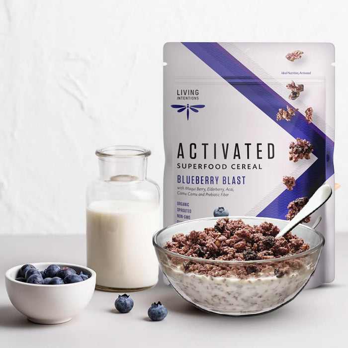 Living Intentions  Activated Superfood Cereal Blueberry Blast   9 Oz