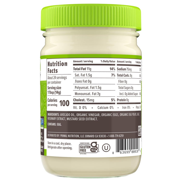 Primal Kitchen Mayo With Avocado Oil 12 oz