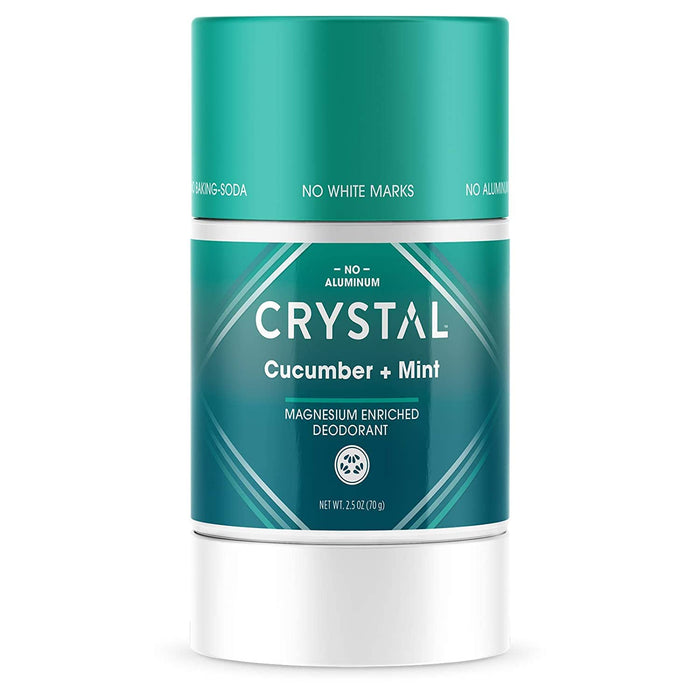 Crystal Deodorant Stick  Magnesium Enriched Cucumber & Mint 2.5 Oz