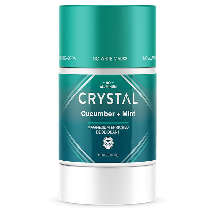 Crystal Deodorant Stick  Magnesium Enriched Cucumber & Mint 2.5 Oz