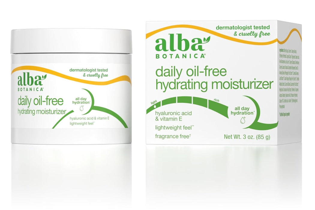 Alba Botanica  Moisturizer Oil Free Hawaiian Aloe & Green Tea  3 Oz