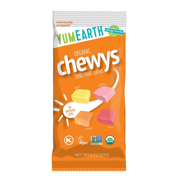 YumEarth Organic Chewys Fruit Chews Snack Pack 2 oz