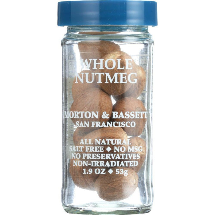 Morton & Bassett  And Seasoning Nutmeg Whole  1.9 Oz