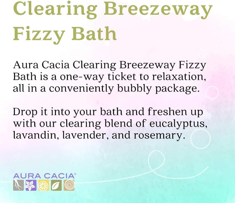 Aura Cacia Fizzy Bath  Clear Breezeway 2.5 Oz