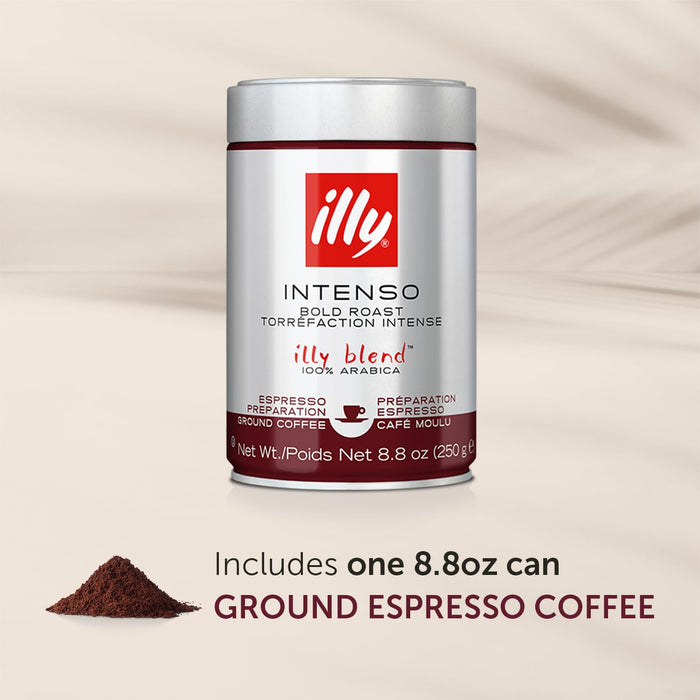 Illy Caffe  Espresso Ground Dark Roast   8.8 oz