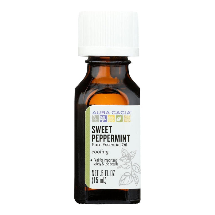 Aura Cacia  Essential Oil Sweet Peppermint  1 Each  0.5 Oz