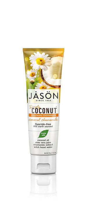 Jason Natural Products  Soothing Toothpaste Coconut Chamomile  1 Each  4.2 Oz