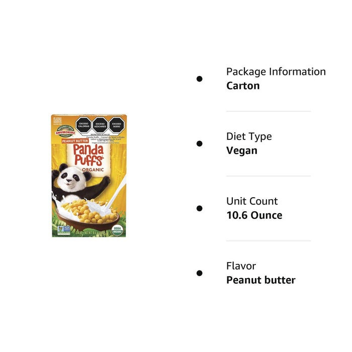 Nature`S Path-Envirokidz  Organic Panda Puffs Peanut Butter   10.6 Oz