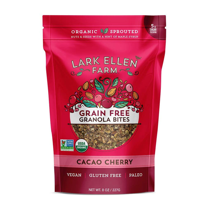 Lark Ellen Farm Organic Grain Free Granola Bites Cacao Cherry 8 oz