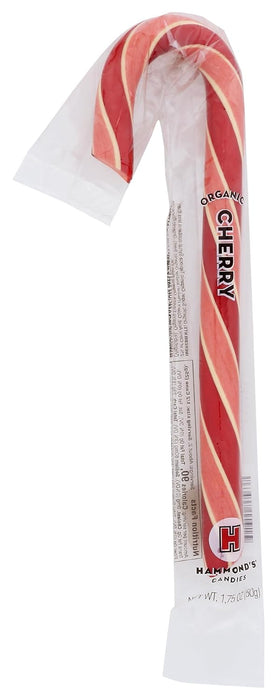 Hammond's Candies Organic Candy Cane Cherry 1.75 oz