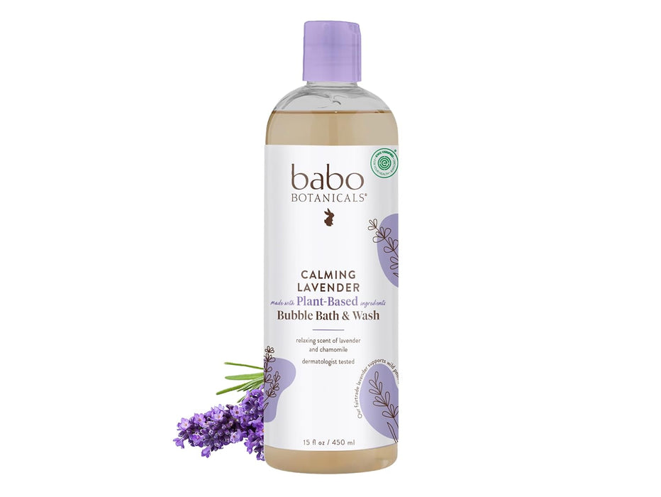 Babo Botanicals  Calming Lavender Bubble Bath And Wash  1 Each  15 Oz